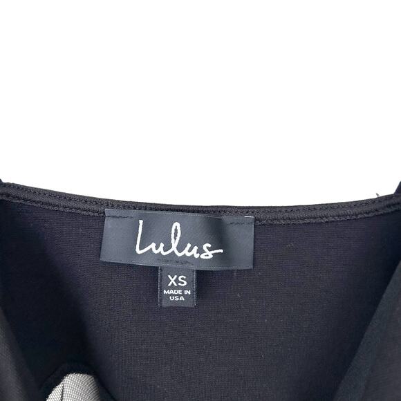 Lulu's Black Peplum Tank Top Sz XS - Picture 2 of 6